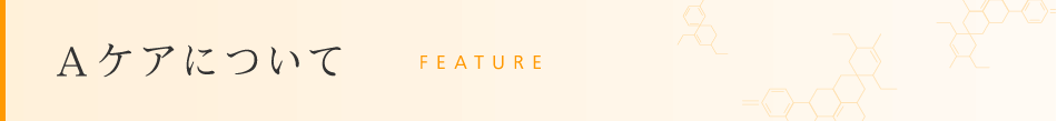 Aケアについて FEATURE
